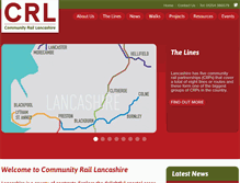 Tablet Screenshot of communityraillancashire.co.uk